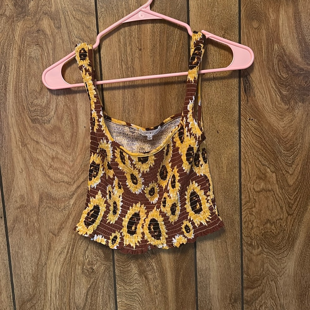 Ultra Flirt Sunflower Crop Top